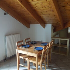 Dining table in the living room